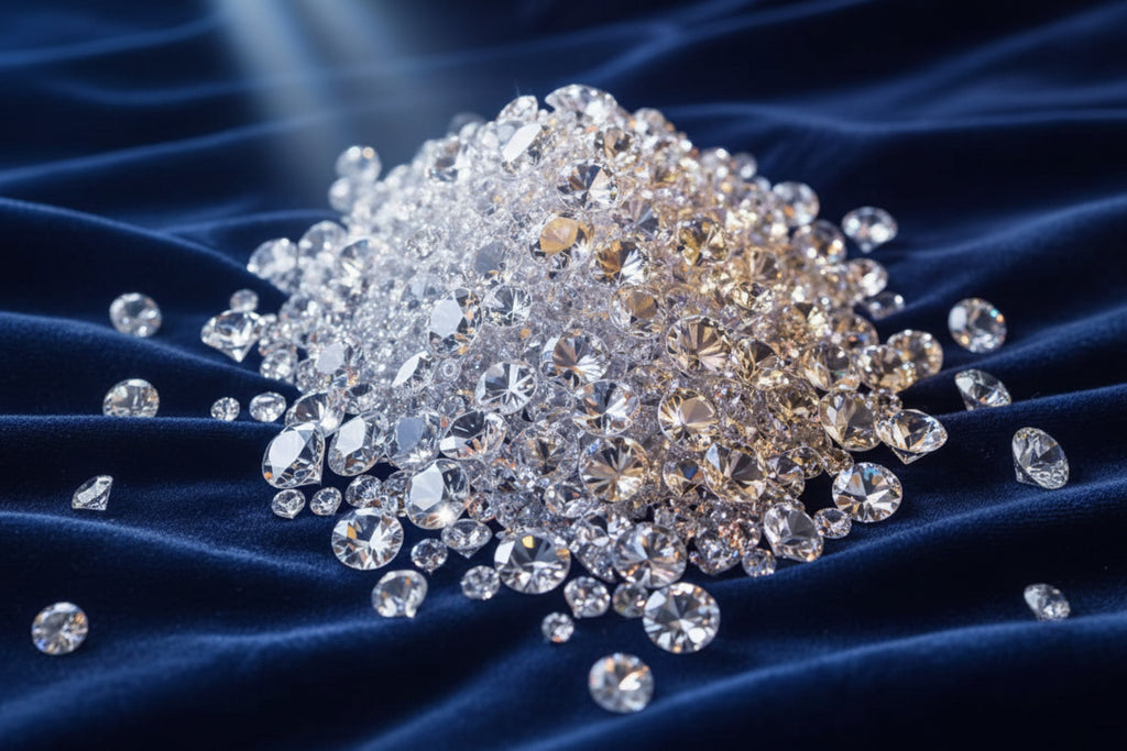 5500 pieces of decorations with fake diamonds