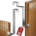 Ganci da porta Lindenstein, set da 10 pezzi in acciaio inossidabile