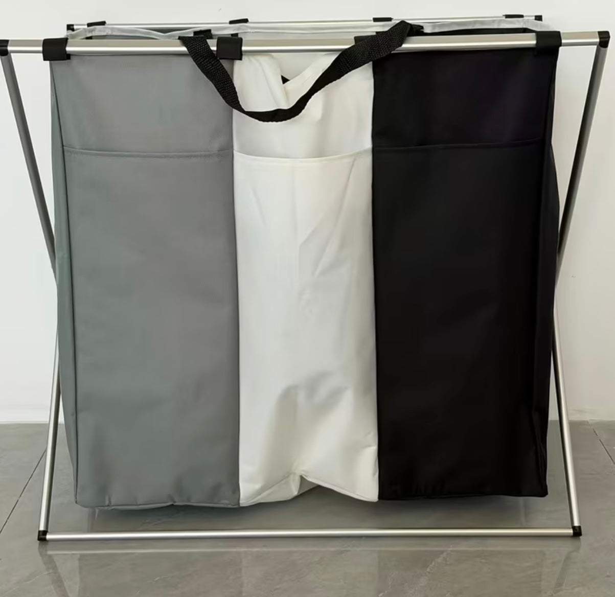 Laundry basket 1 pc, Dirty laundry basket, 3 compartments