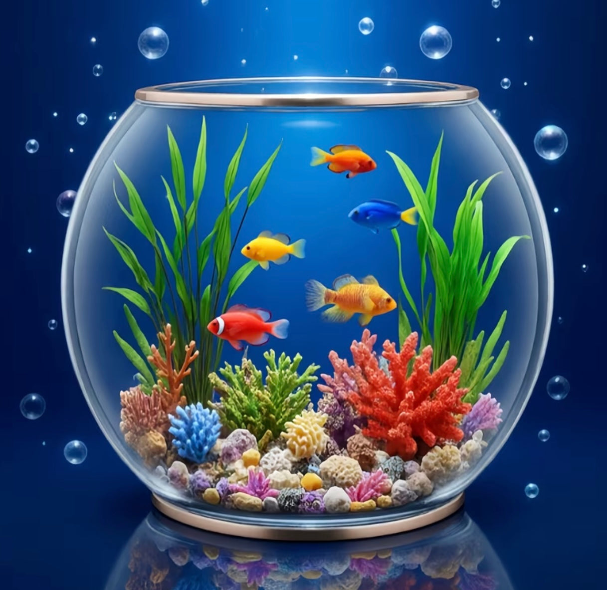 High clarity acrylic spherical aquarium