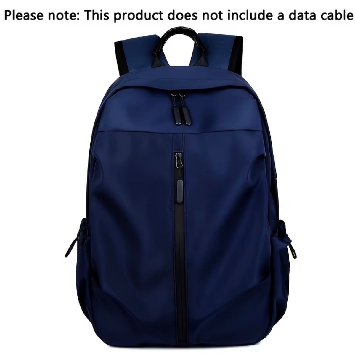 Fashionable unisex backpack in solid colour