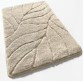 Plush bath mat with non-slip back
