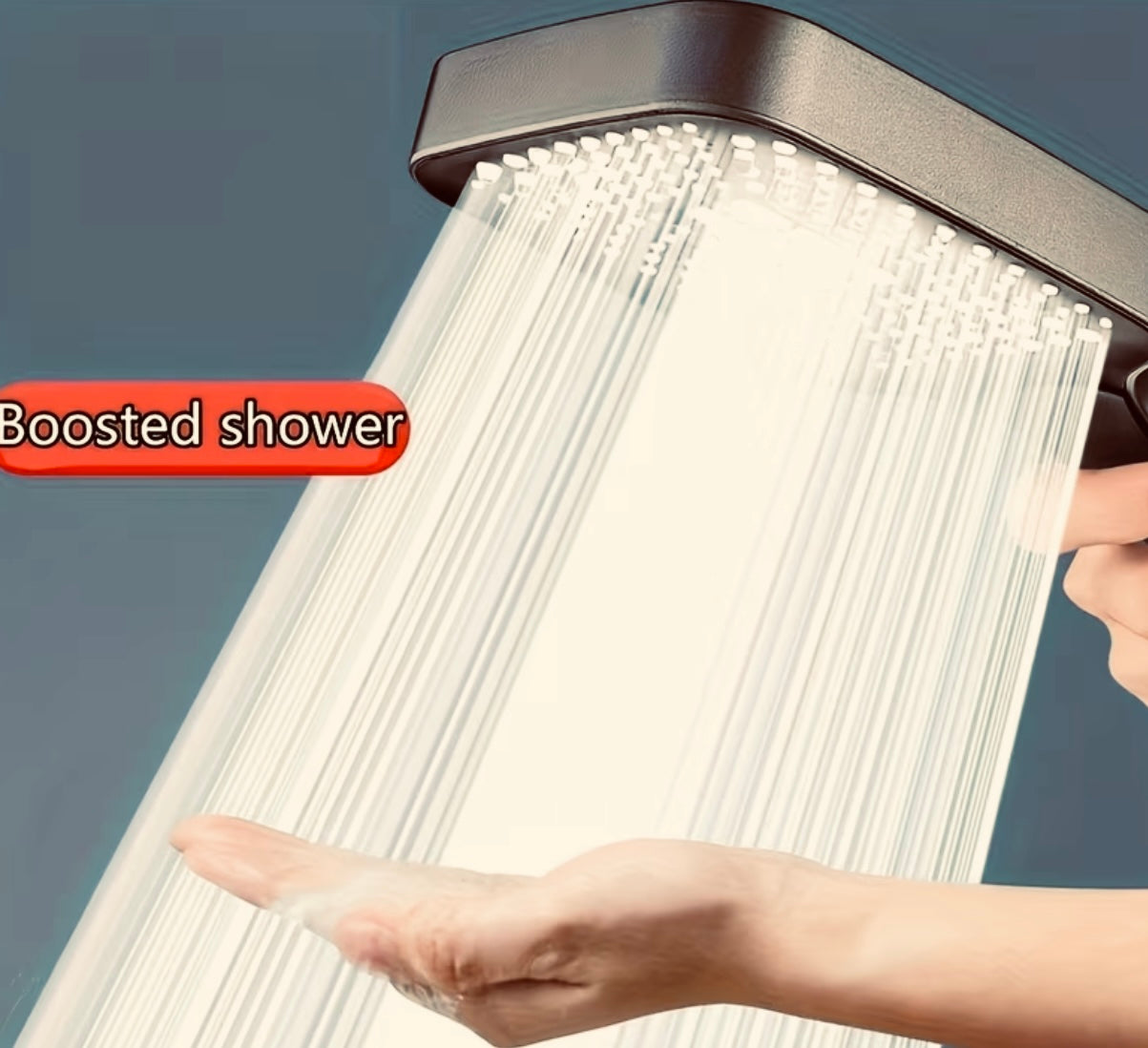 Silver Head Shower for Large Surfaces, 3 Adjustable Modes