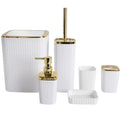 Set da 6 pezzi di accessori per il bagno