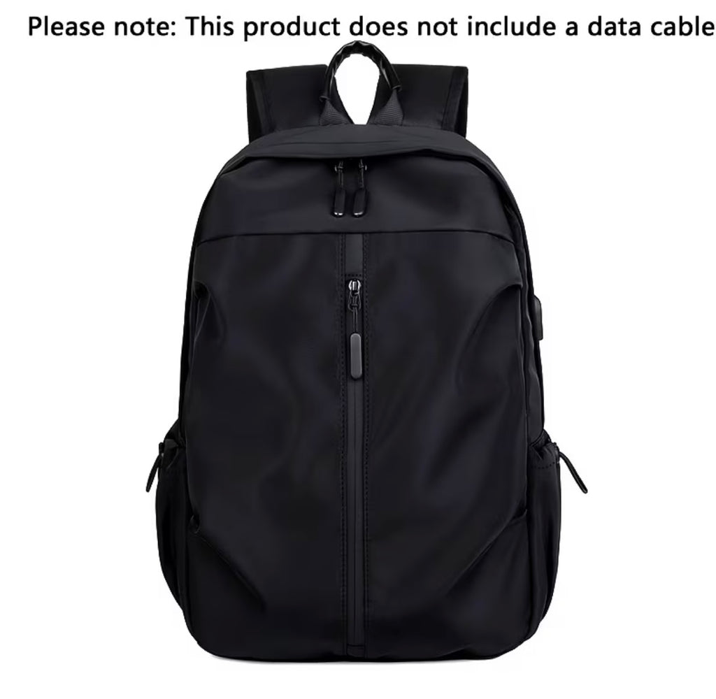 Fashionable unisex backpack in solid colour