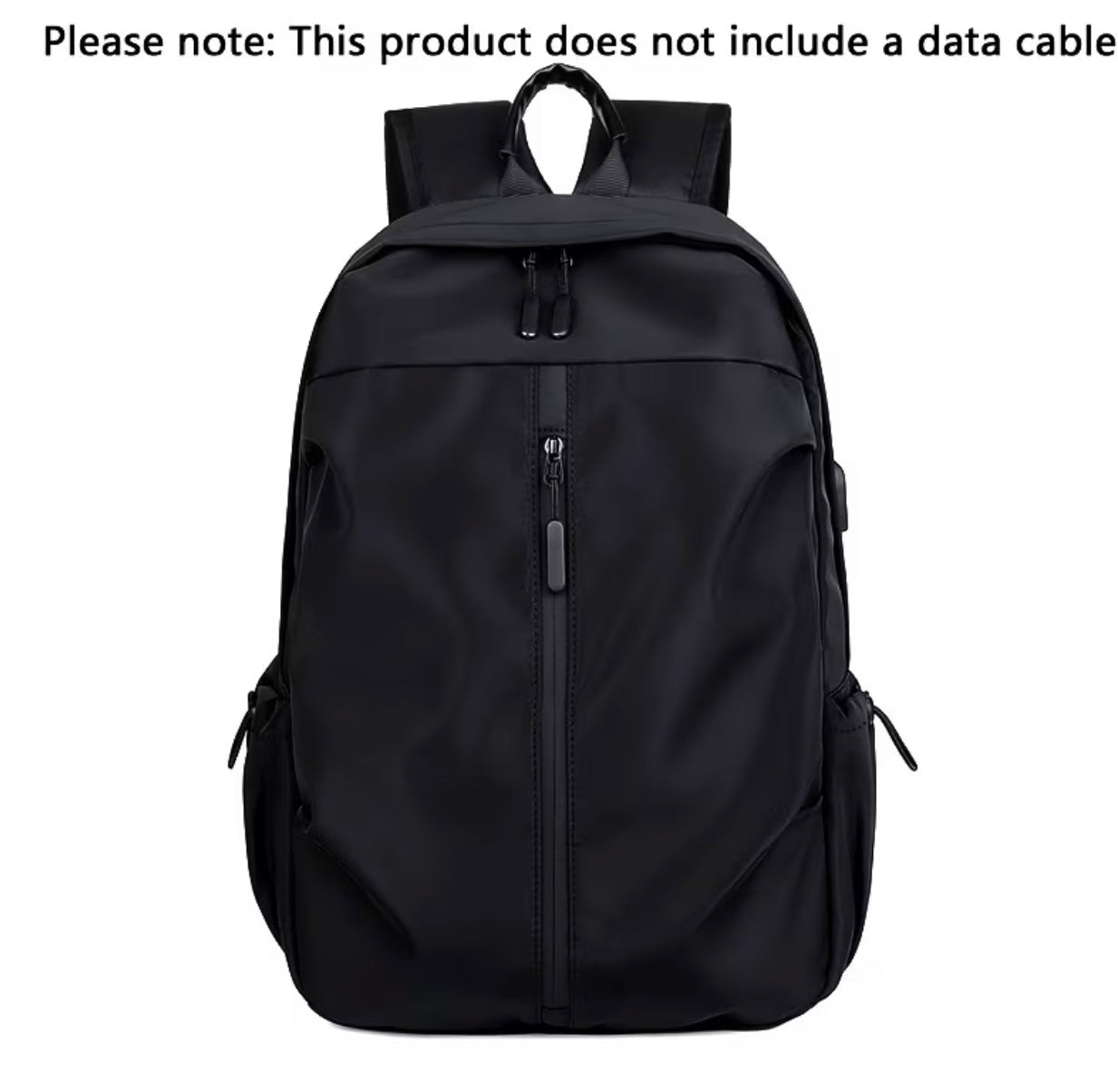 Fashionable unisex backpack in solid colour