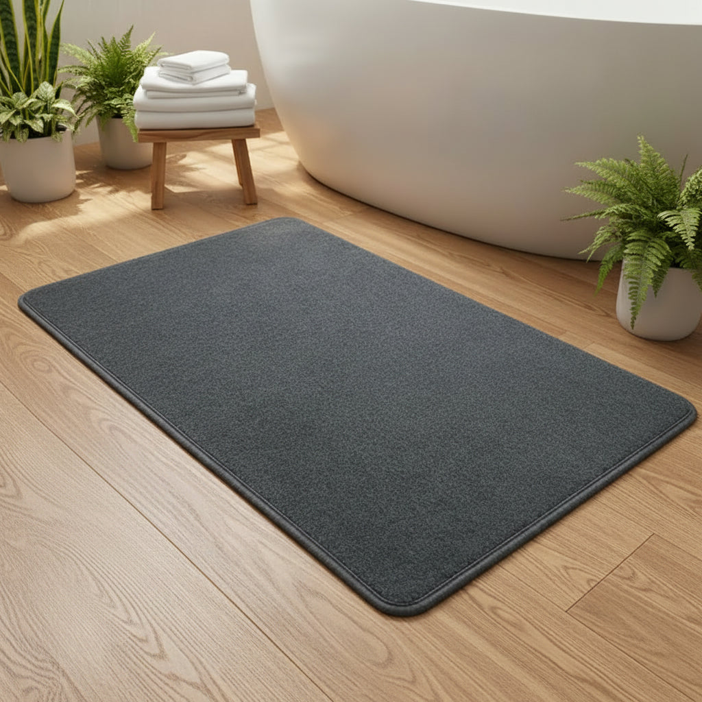 Luxury memory form bath mat