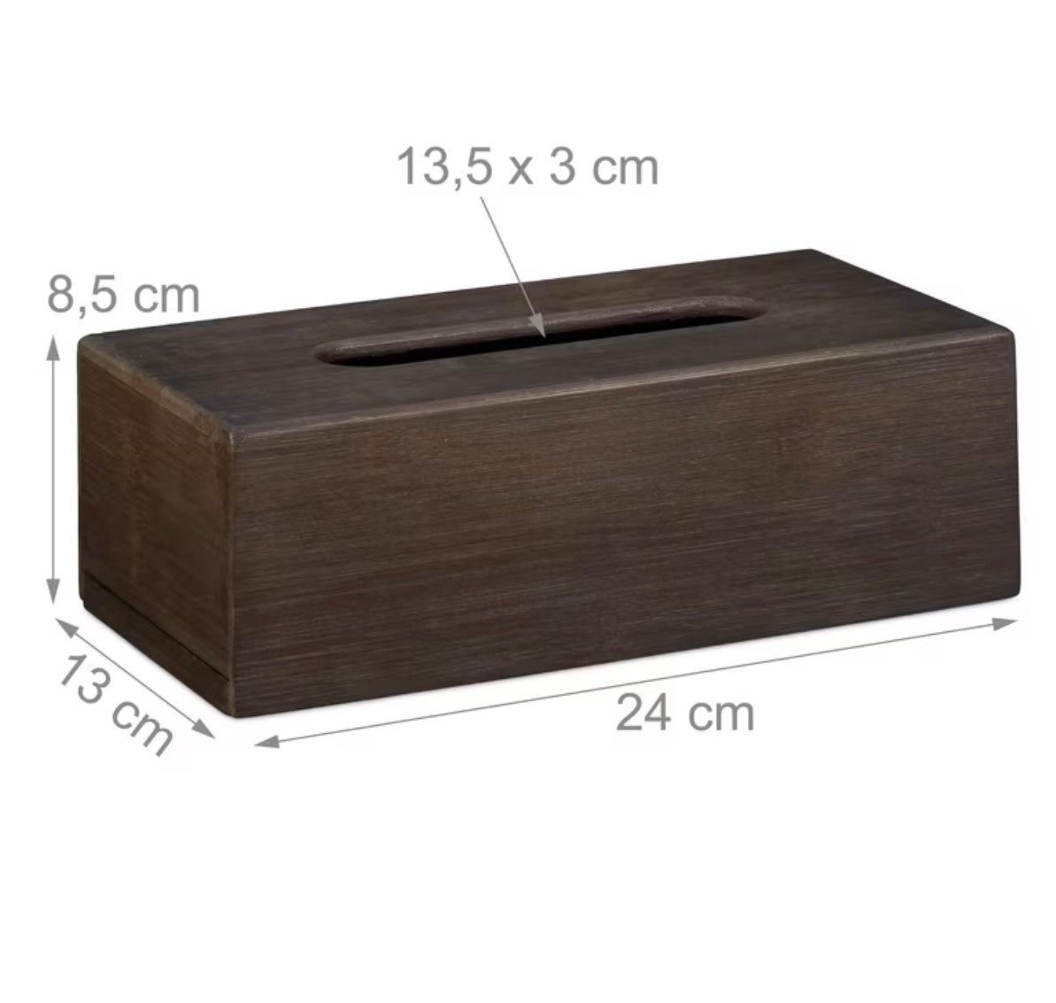 Scatola marrone scuro porta fazzoletti
