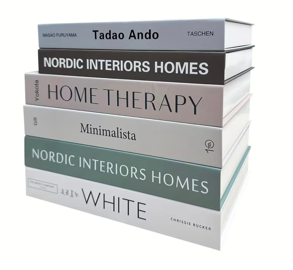 6pcs Light Luxury Decorative Books