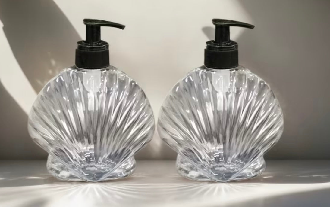 1 pc/2 pcs Transparent Soap Dispenser Bottles with Shell Design