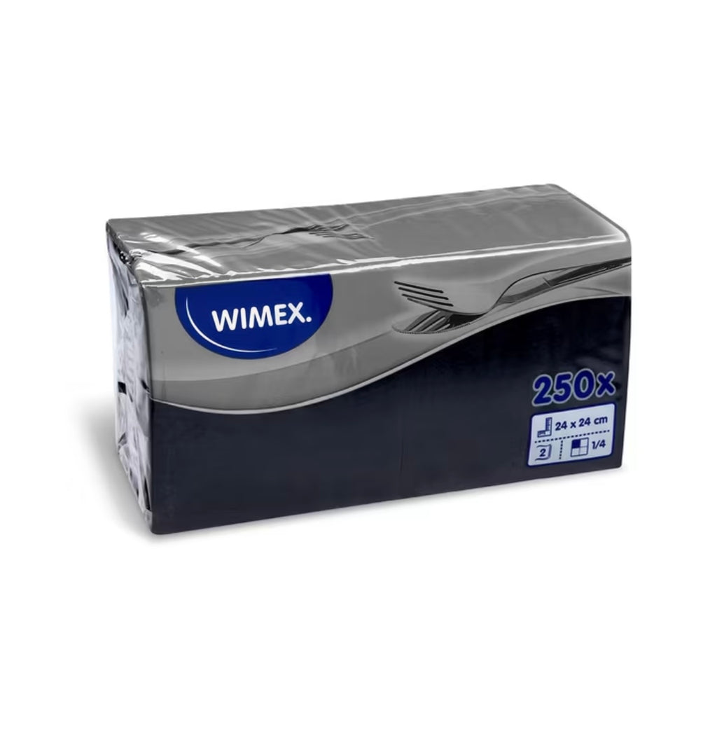 250 Tovaglioli
12 Veli 24 x 24 cm Nero |