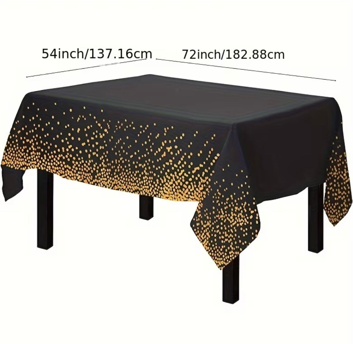 Disposable table covers for parties