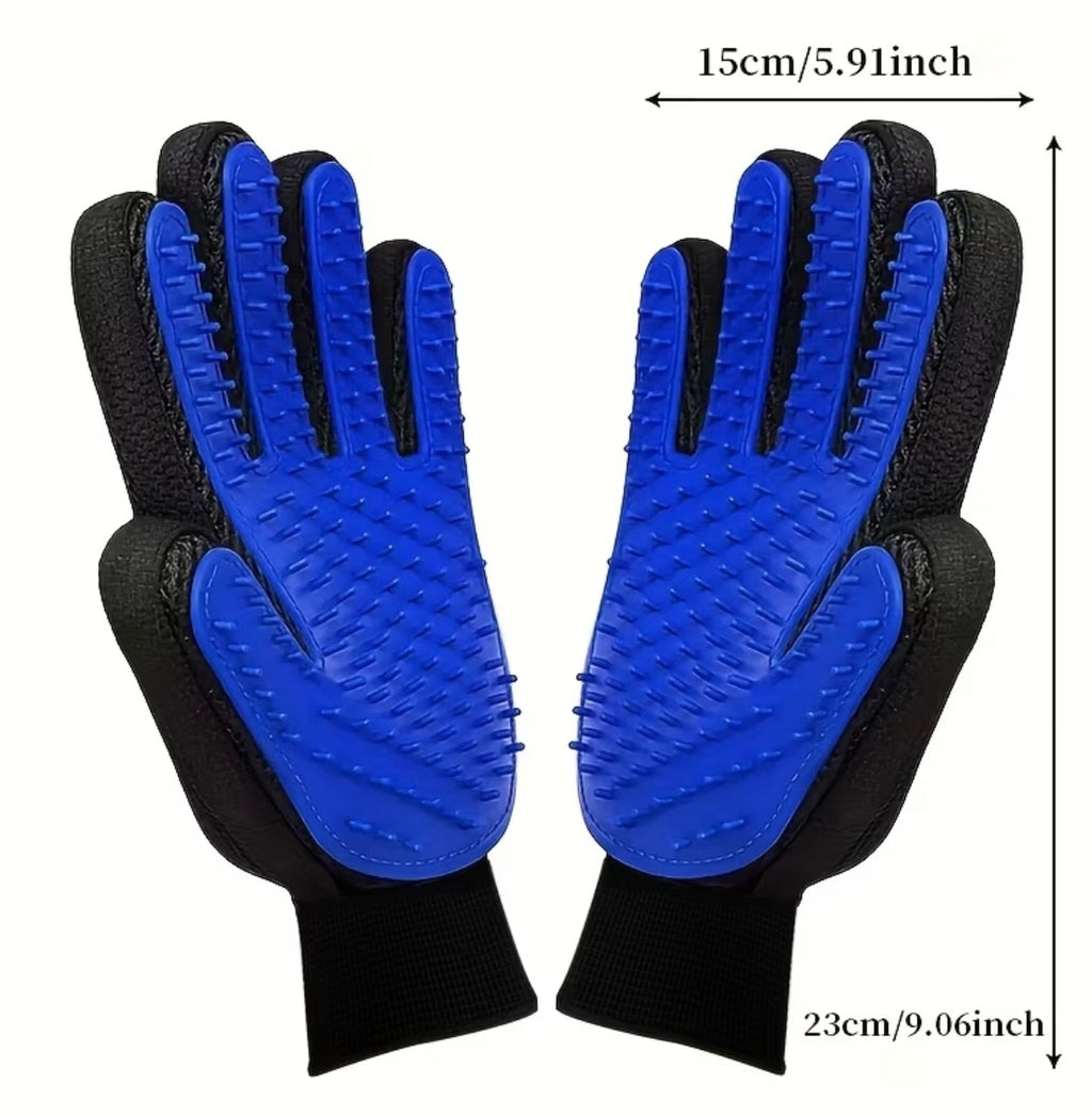 Pet grooming gloves 2 pcs