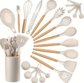 23-piece silicone utensil set, kitchen utensil set