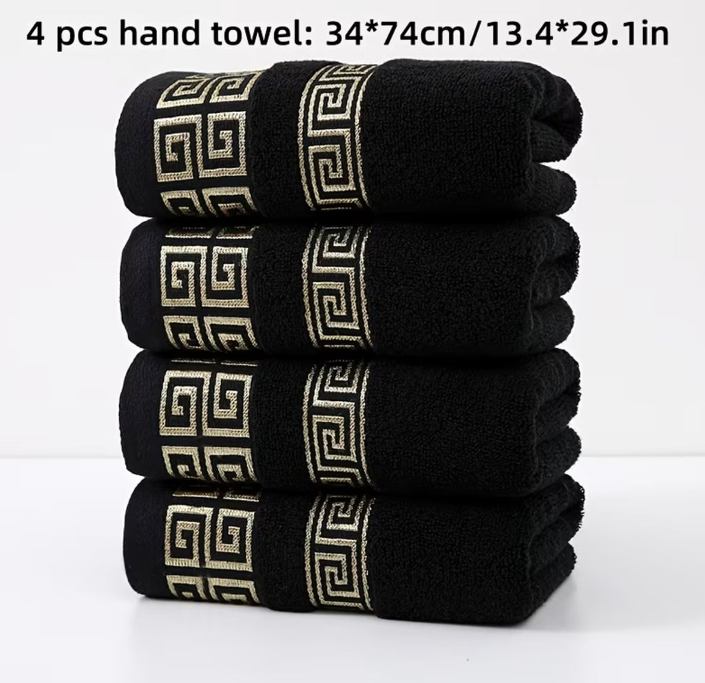 Set of 4 100% Cotton Hand Towels