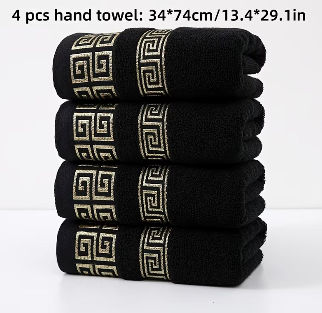 Set of 4 100% Cotton Hand Towels