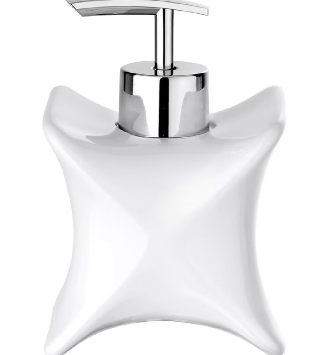Dispenser di sapone moderno "X-Style" in bianco