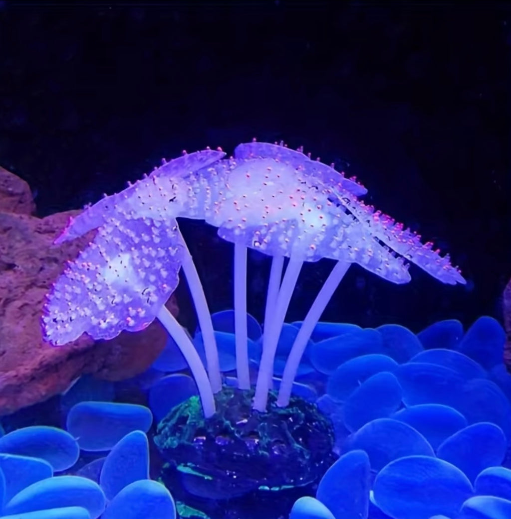Coral plant-shaped silicone decorations