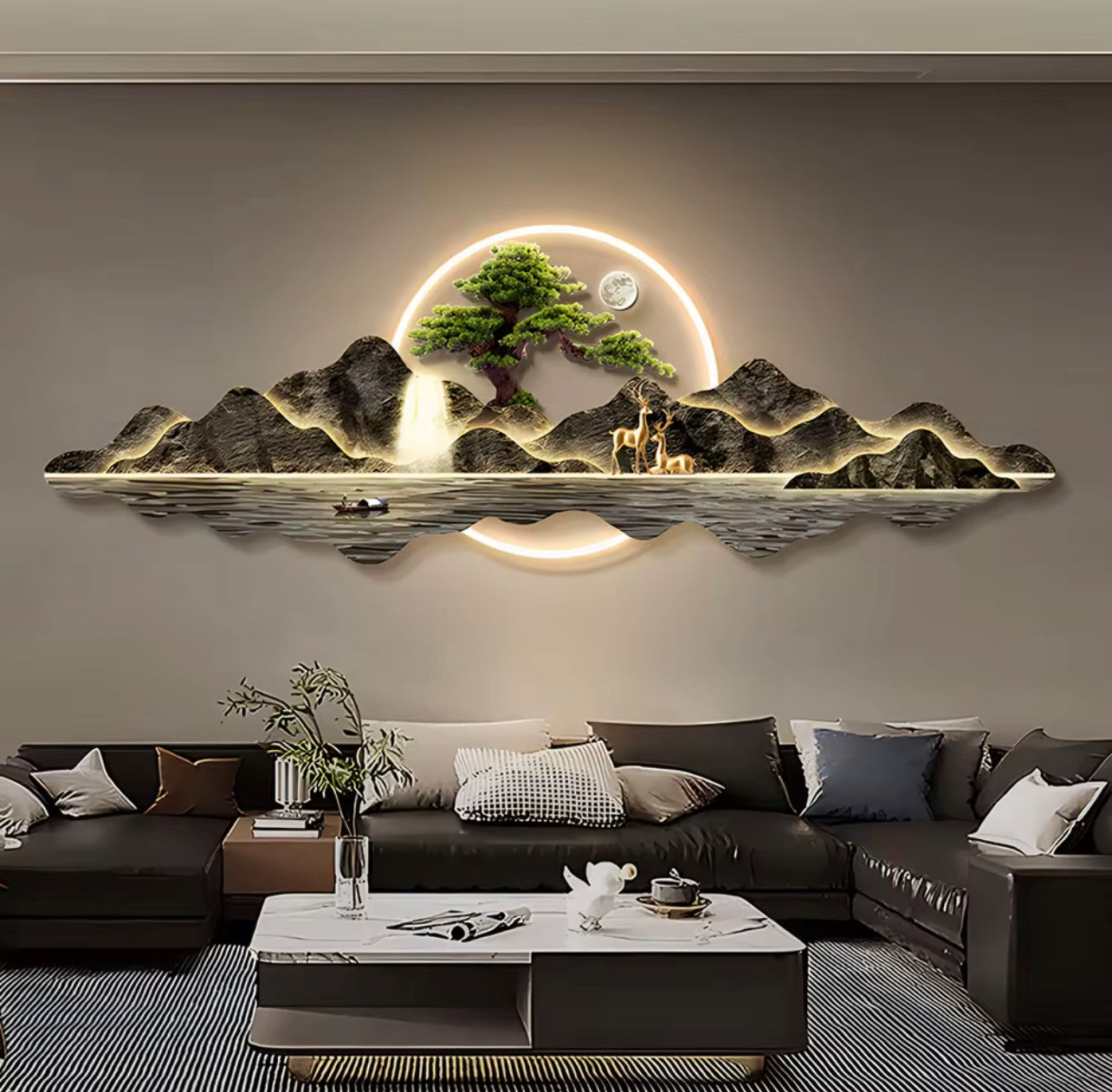 Print on Canvas with LED Wall