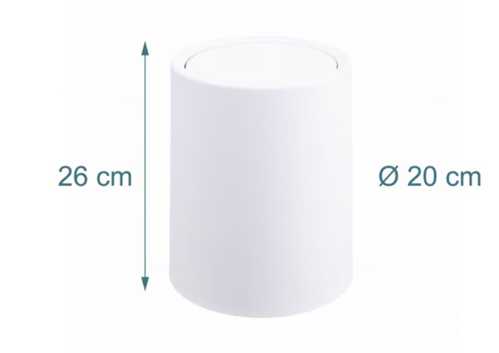 Cestino Cosmetico in bianco - 6 Litri