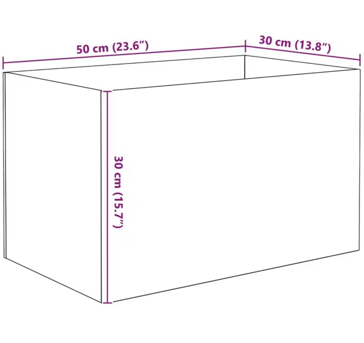 Glass 50X30X30 cm for aquariums, terrariums