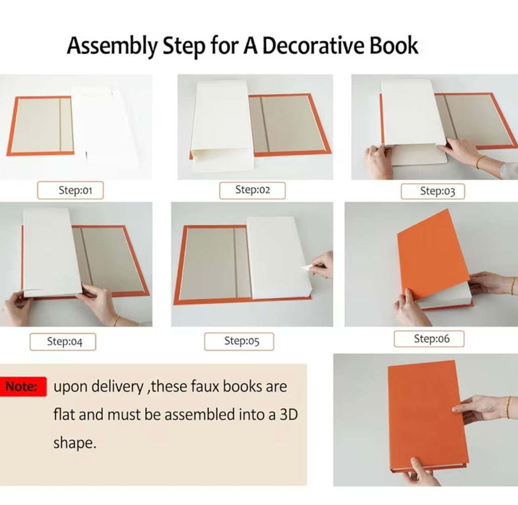 Set of 3 modern decorative books