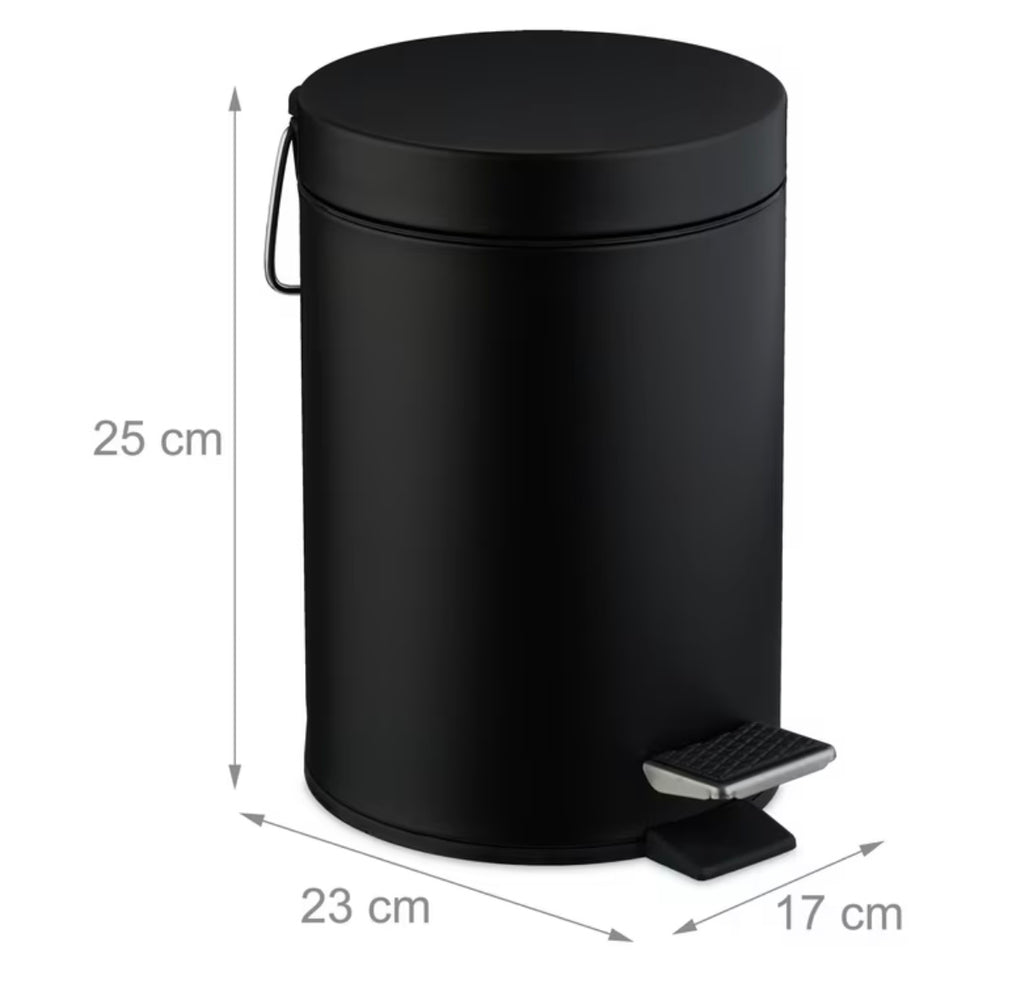 Cestino Cosmetico Nero - 3 Litri