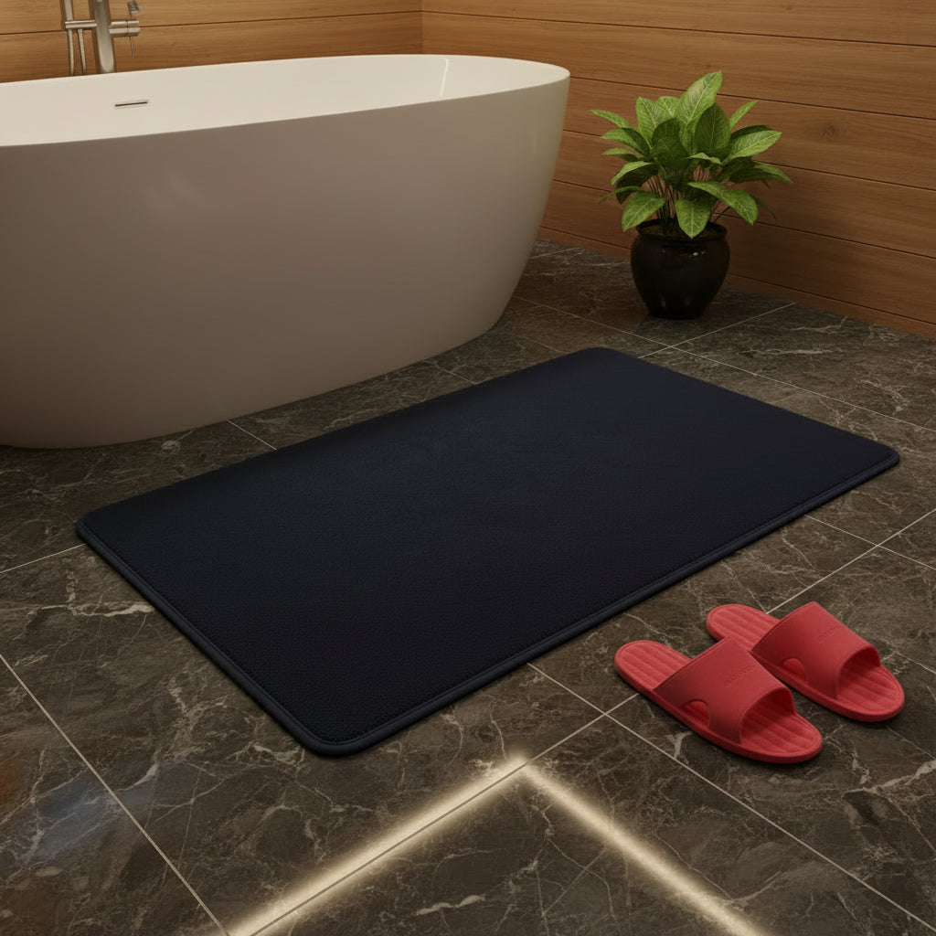 Luxury memory form bath mat