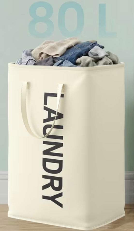 Folding Laundry Basket, 80L