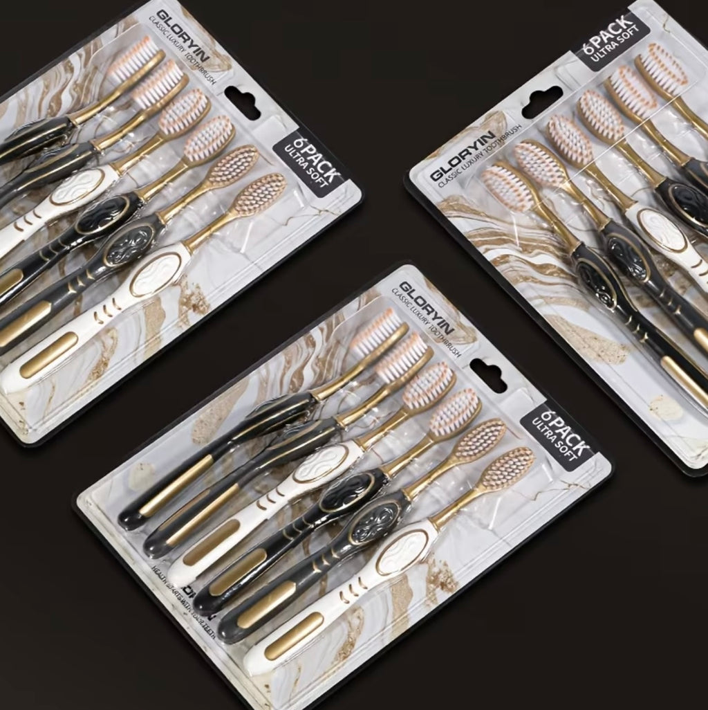 Set 6 pezzi spazzolini eleganti