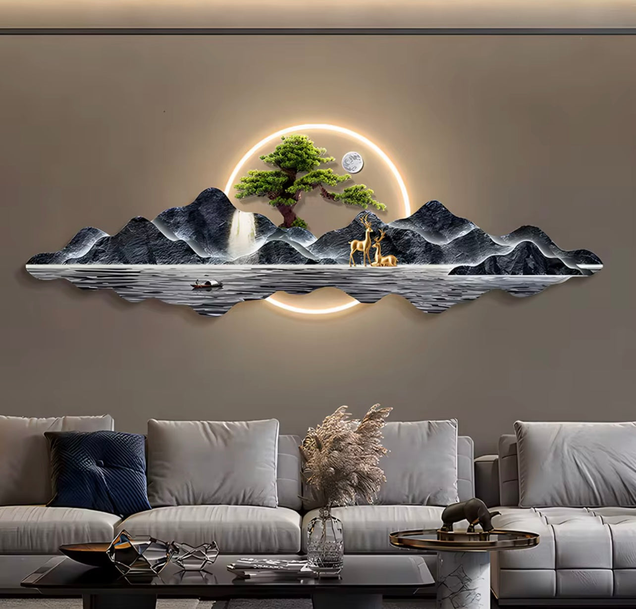 Print on Canvas with LED Wall