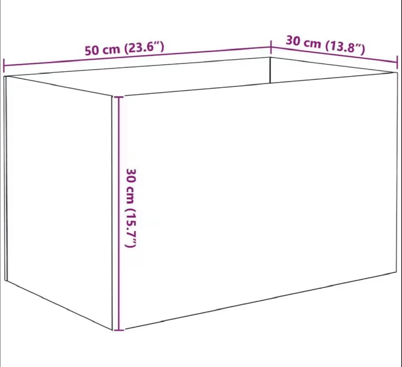 Glass 50X30X30 cm for aquariums, terrariums