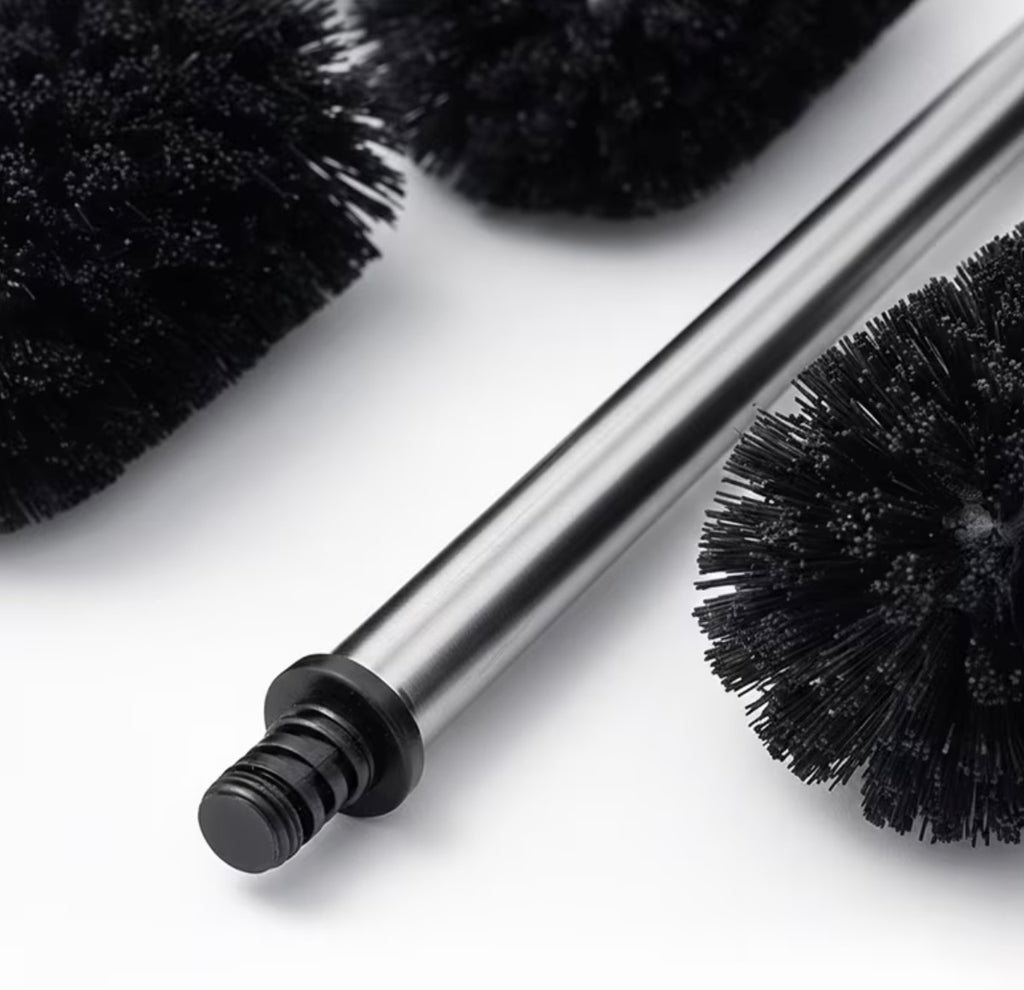 Set di 6 spazzole WC in nero/argento