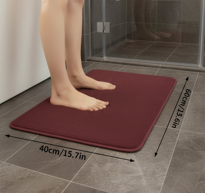 Luxury memory form bath mat