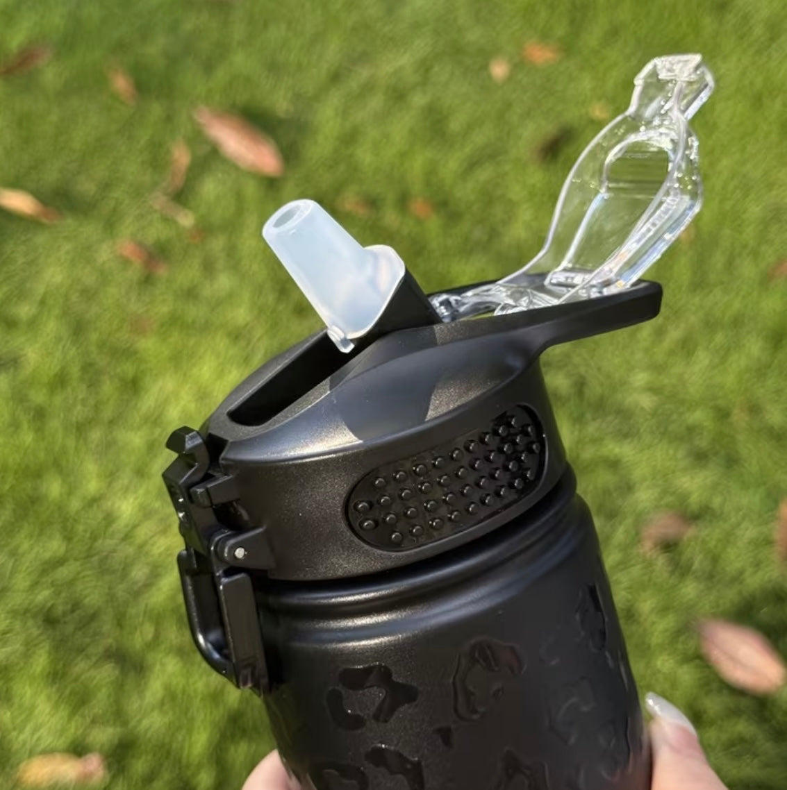 750ml Stainless Steel Thermal Glass with Leopard Print