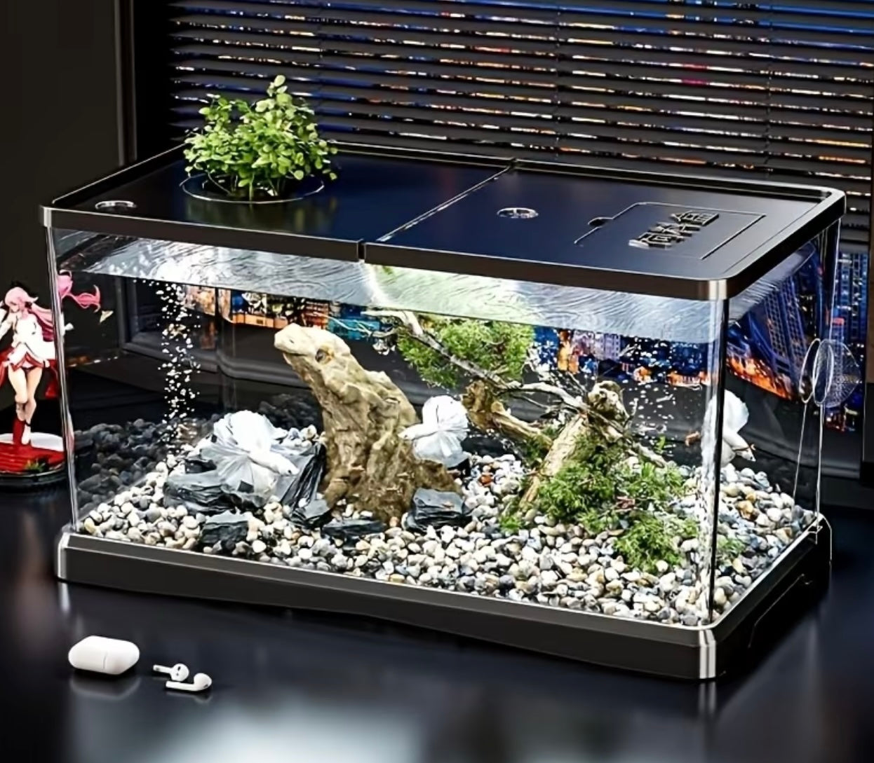 1 Set of Starter Kit for Resistant Aquarium, Modern Aquarium