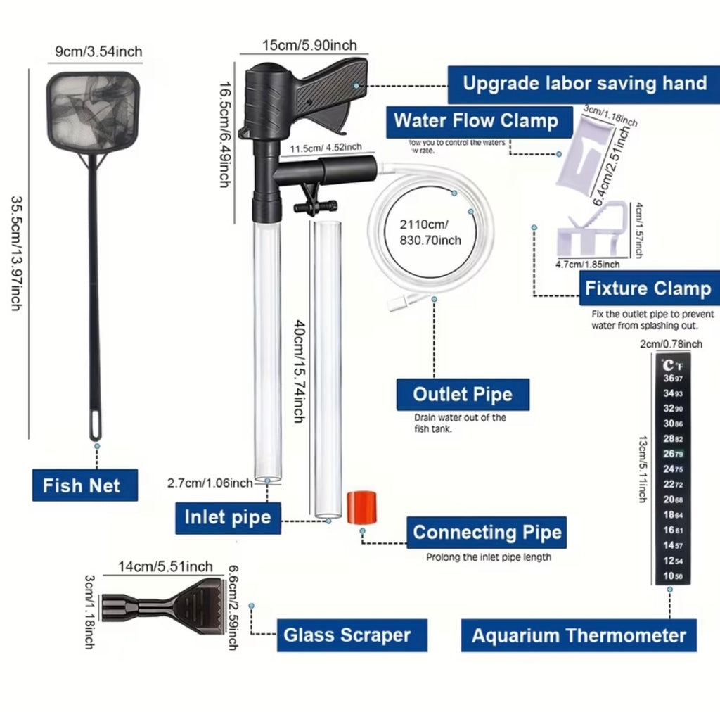 Aquarium Vacuum Cleaner Kit