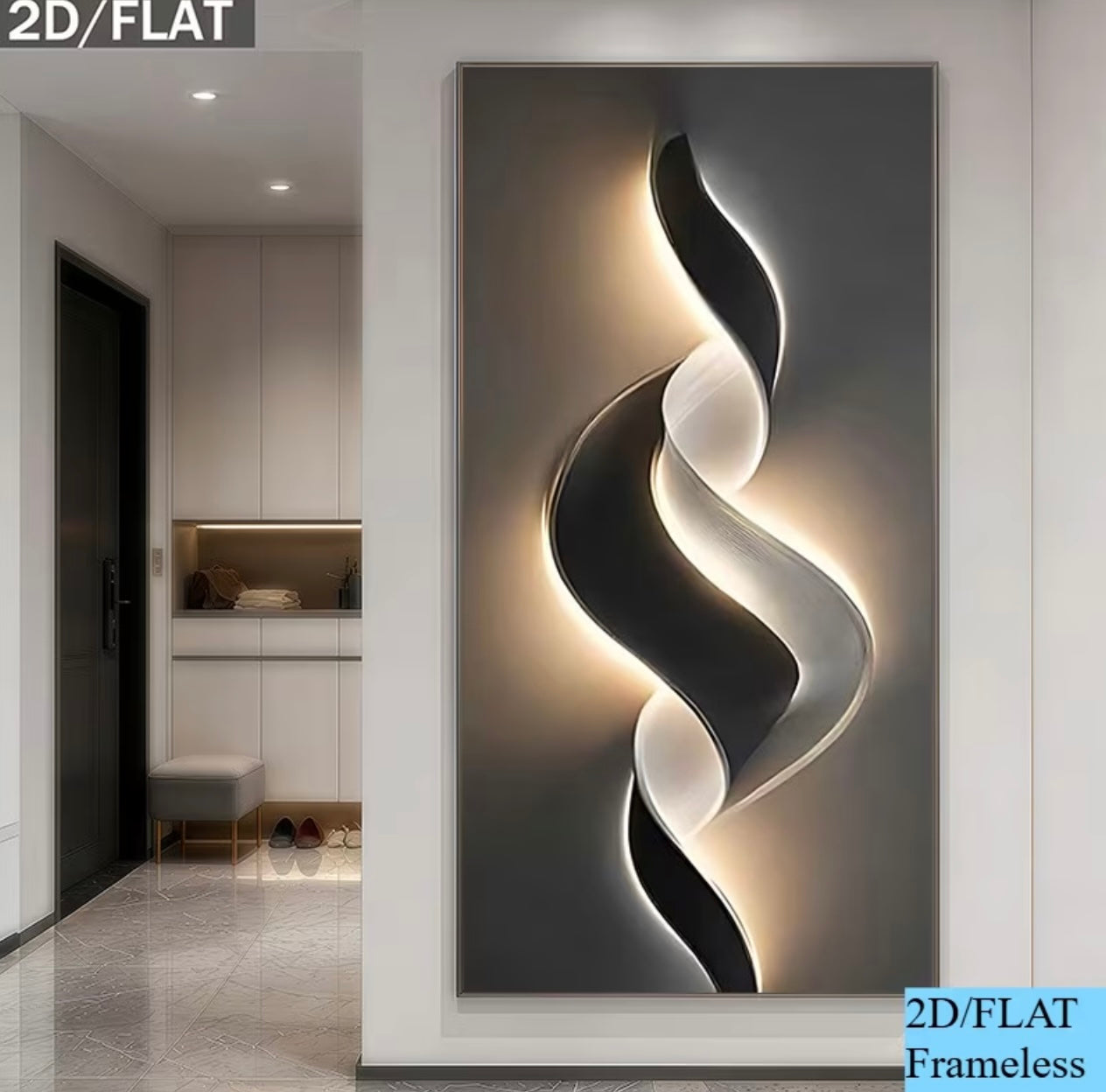 Flat 2D wall decoration