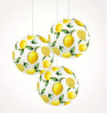 Set of 3 Sunny Lemon Paper Lanterns