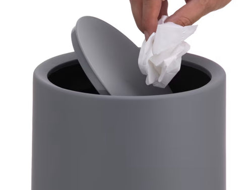 Cestino Cosmetico in Grigio Scuro - 6 Litri