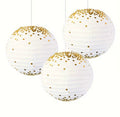 3 Pieces Set of Elegant Golden Lanterns