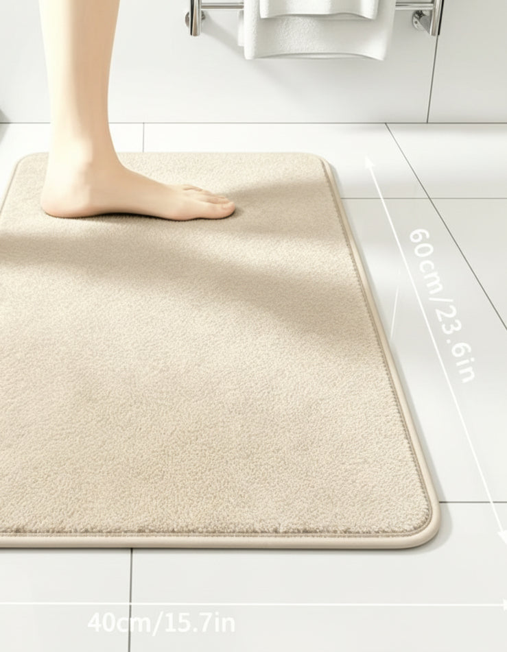 Luxury memory form bath mat