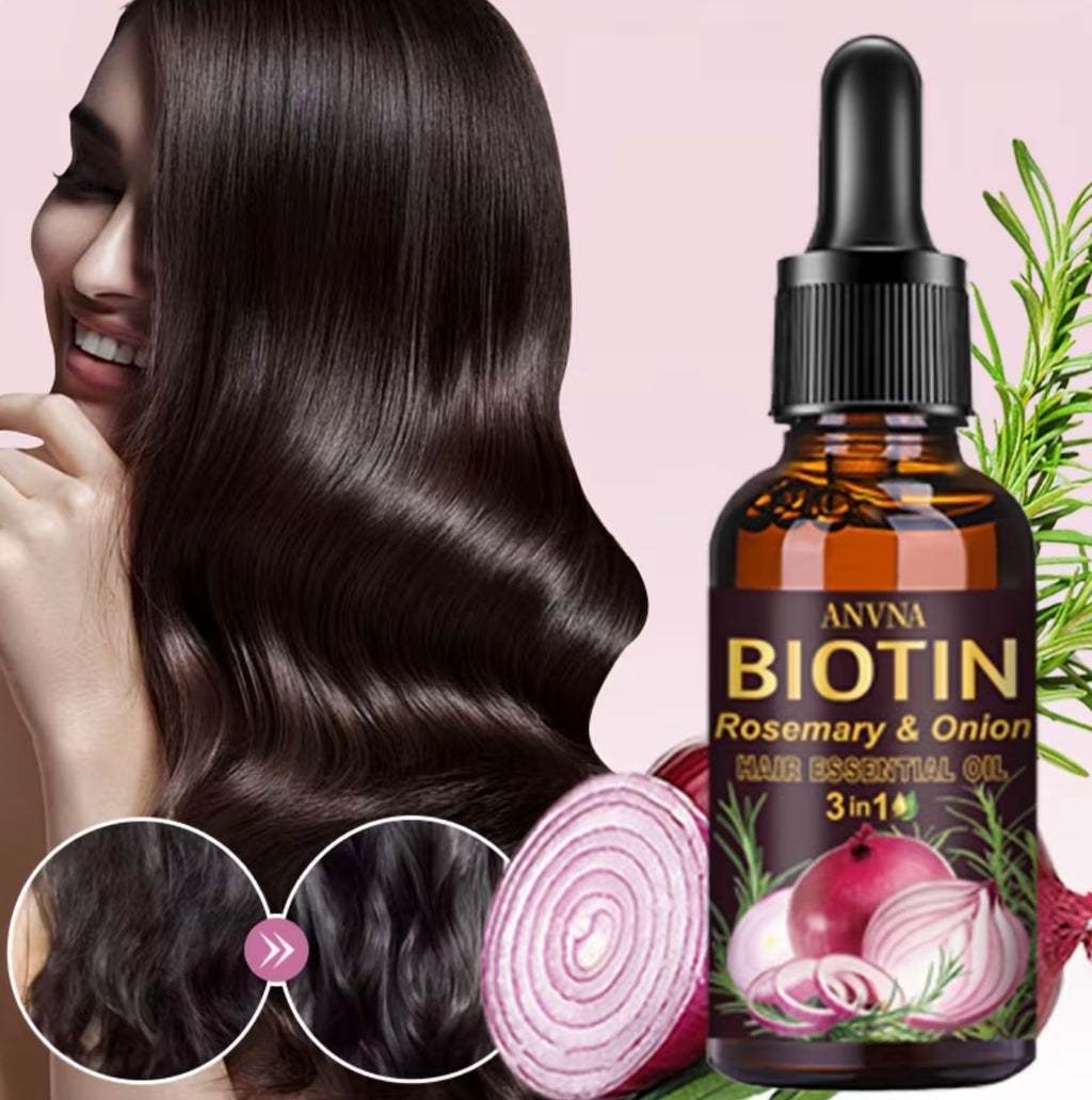 Set of 5 pieces for onion and biotin hair care