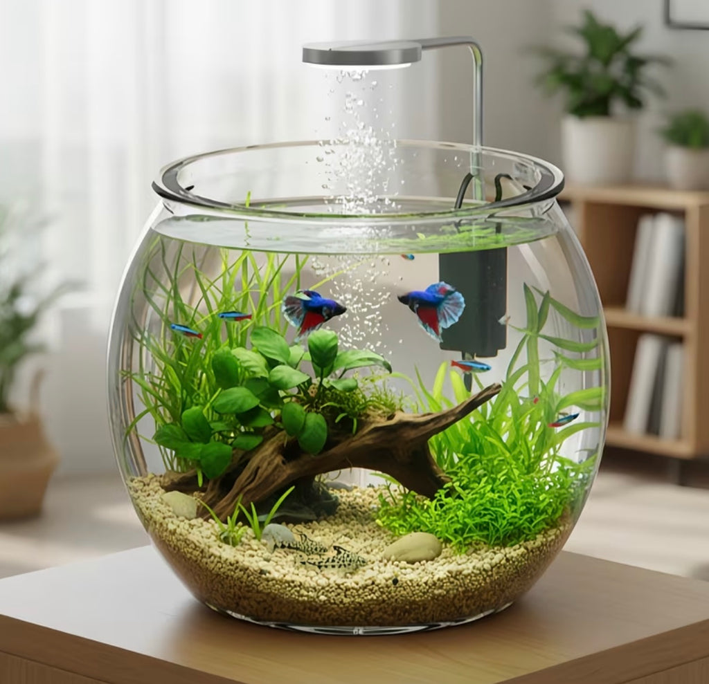High clarity acrylic spherical aquarium