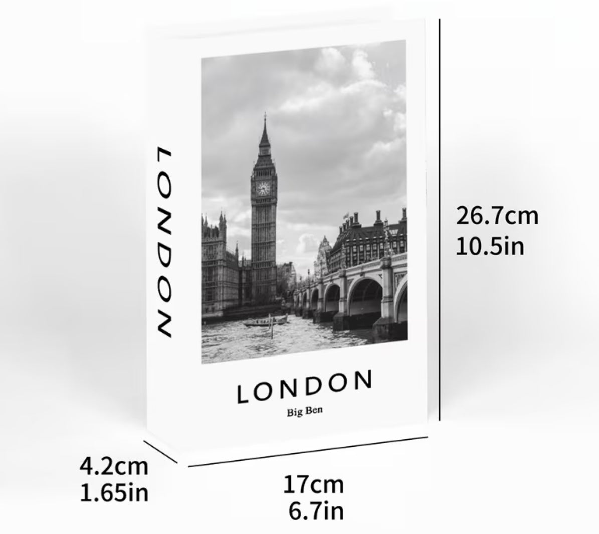 Set of 3 modern decorative books