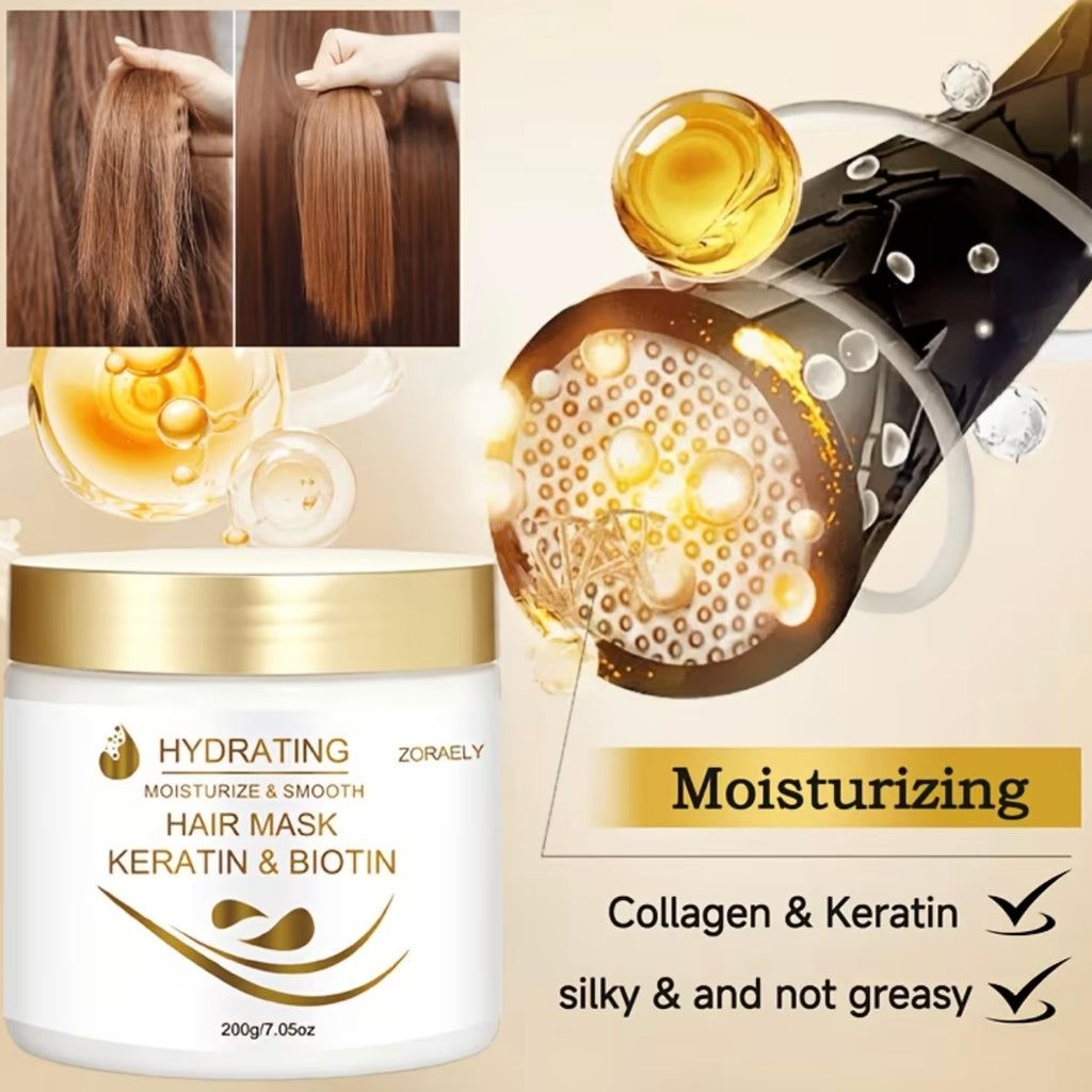 ZORAELY Hair Care Set with Keratin and Biotin