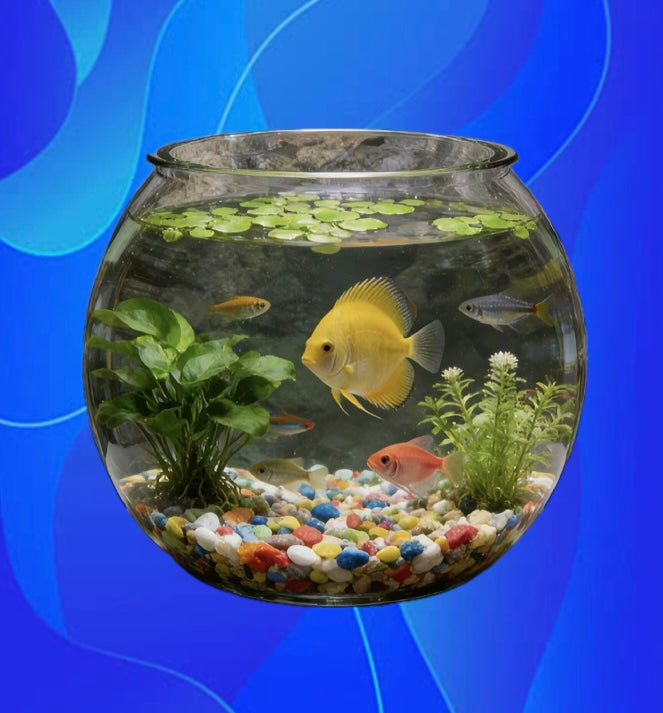 Acuario esférico acrílico de alta transparencia