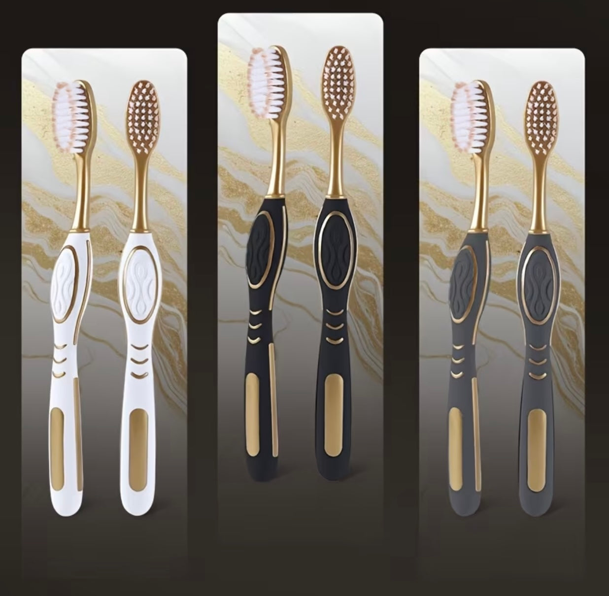 Luxury toothbrush New Series

Platinum Oval Head 6 pcs