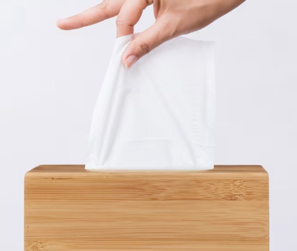 Porta fazzoletti cosmetici in naturale