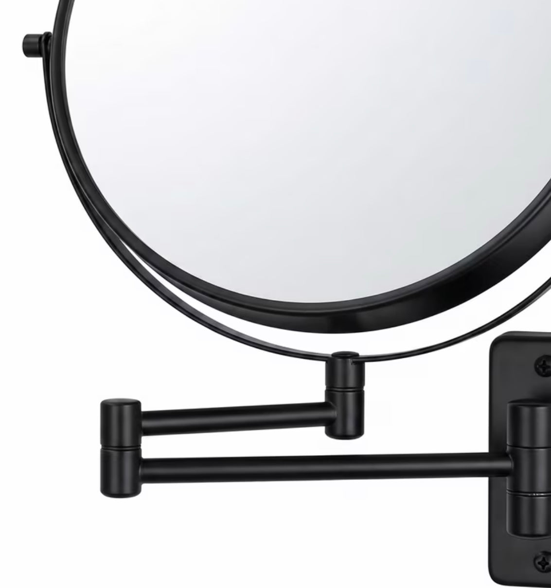 Specchio cosmetico nero - ø 20 cm